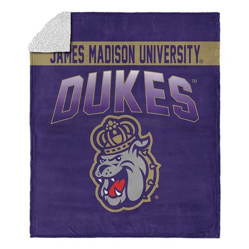 TheNorthwest James Madison Dukes Silk Touch Sherpa Throw Blanket - Primary Image