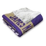 TheNorthwest James Madison Dukes Silk Touch Sherpa Throw Blanket - Thumbnail 2 of 3