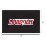 TheNorthwest Louisville Cardinals Logo Washable Rug - Thumbnail 4 of 4