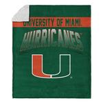 TheNorthwest Miami Hurricanes Silk Touch Sherpa Throw Blanket - Thumbnail 1 of 3