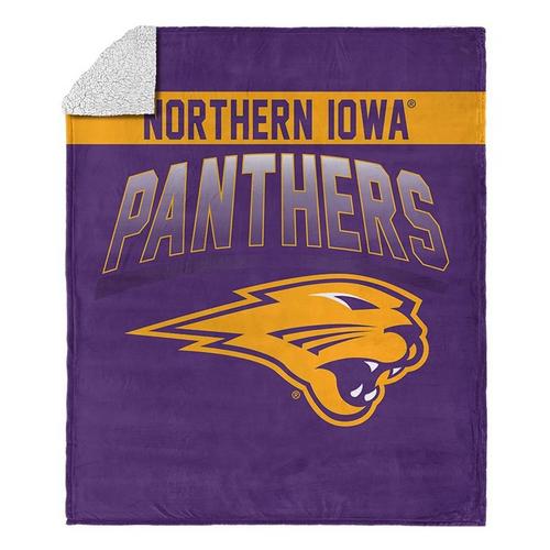 TheNorthwest Northern Iowa Panthers Silk Touch Sherpa Throw Blanket - Primary Image