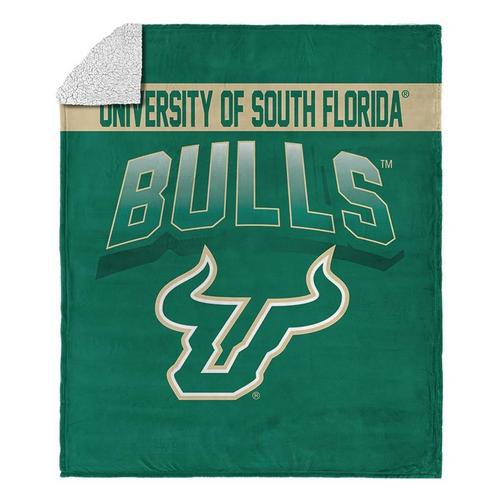TheNorthwest South Florida Bulls Silk Touch Sherpa Throw Blanket - Primary Image