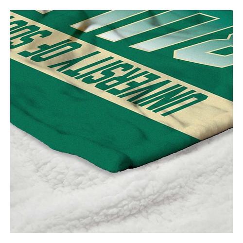 TheNorthwest South Florida Bulls Silk Touch Sherpa Throw Blanket - Primary Image