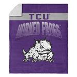 TheNorthwest TCU Horned Frogs Silk Touch Sherpa Throw Blanket - Thumbnail 1 of 3