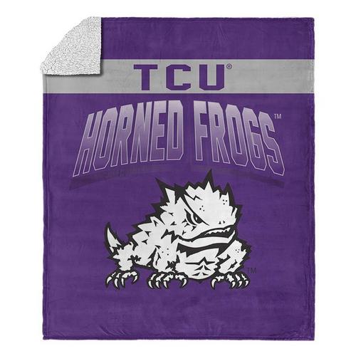TheNorthwest TCU Horned Frogs Silk Touch Sherpa Throw Blanket - Primary Image