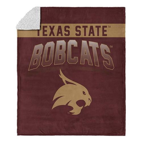 TheNorthwest Texas State Bobcats Silk Touch Sherpa Throw Blanket - Primary Image