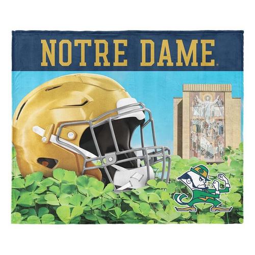 TheNorthwest Notre Dame Fighting Irish Clover Silk Touch Throw Blanket - Primary Image