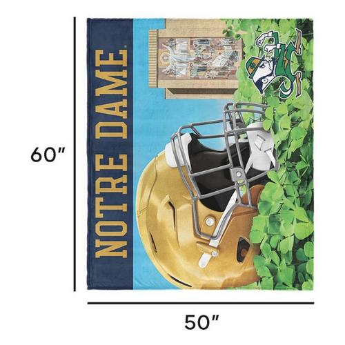TheNorthwest Notre Dame Fighting Irish Clover Silk Touch Throw Blanket - Primary Image