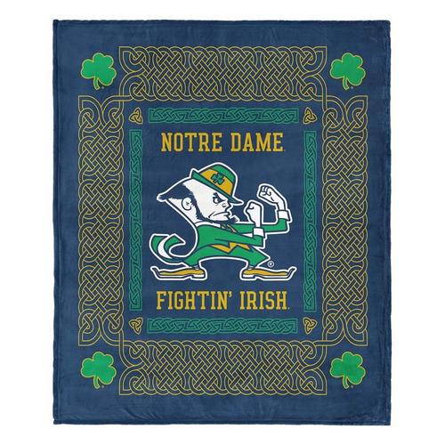 TheNorthwest Notre Dame Fighting Irish Heritage Silk Touch Throw Blanket - Primary Image