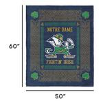 TheNorthwest Notre Dame Fighting Irish Heritage Silk Touch Throw Blanket - Thumbnail 4 of 4