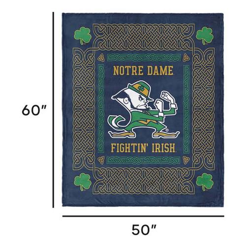 TheNorthwest Notre Dame Fighting Irish Heritage Silk Touch Throw Blanket - Primary Image
