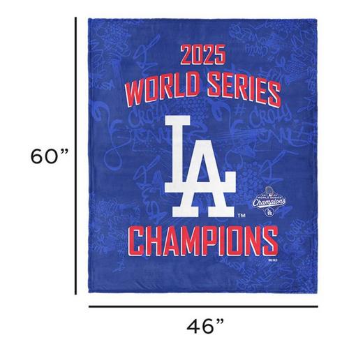TheNorthwest Los Angeles Dodgers 2025 World Series Champions Silk Touch Throw Blanket - Primary Image