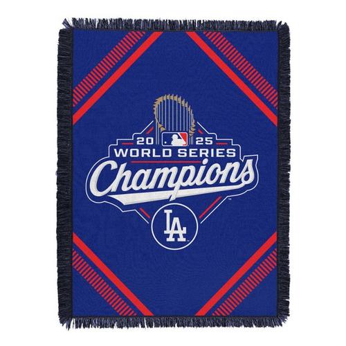 TheNorthwest Los Angeles Dodgers 2025 World Series Champions Shoestring Woven Tapestry - Primary Image
