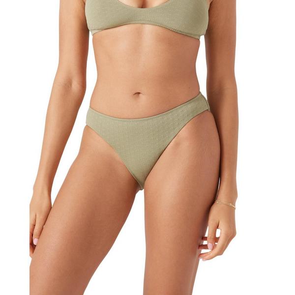 Women's Roxy Hipster Full Swim Bottoms Juniors Small Oil Green