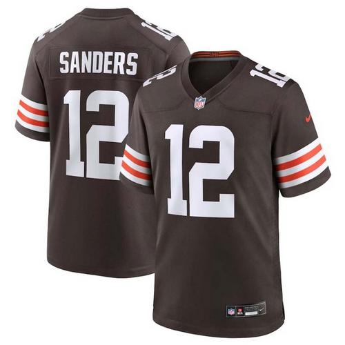 Nike Cleveland Browns Shedeur Sanders #12 Game Jersey - Primary Image