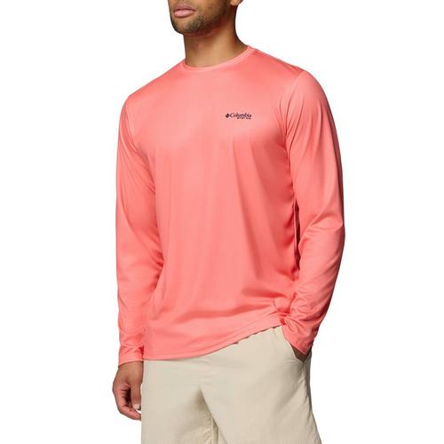 Men's Columbia PFG Terminal Tackle Fish Flag Long Sleeve T-Shirt - Primary Image