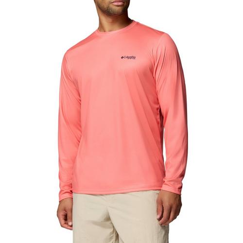 Men's Columbia PFG Terminal Tackle Fish Flag Long Sleeve T-Shirt - Primary Image