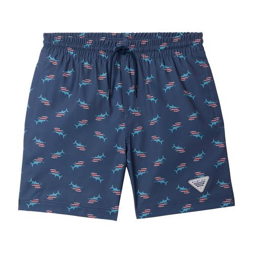 Boys' Columbia PFG Rambler Printed Hybrid Shorts - Primary Image