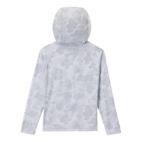 Kids' Columbia PFG Super Terminal Tackle Long Sleeve Hooded T-Shirt - Primary Image