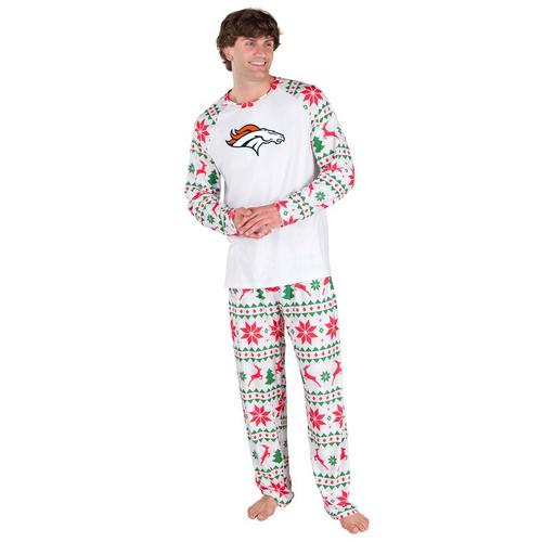 Concepts Sport Denver Broncos Tidings Knit Top & Pant Pajama Set - Primary Image