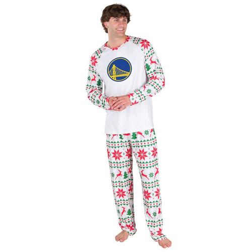 Concepts Sport Golden State Warriors Tidings Knit Top & Pant Pajama Set - Primary Image