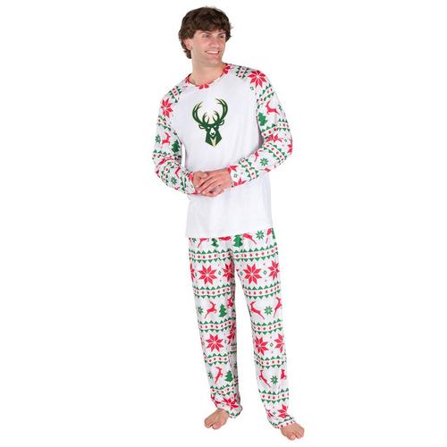 Concepts Sport Milwaukee Bucks Tidings Knit Top & Pant Pajama Set - Primary Image