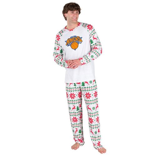 Concepts Sport New York Knicks Tidings Knit Top & Pant Pajama Set - Primary Image