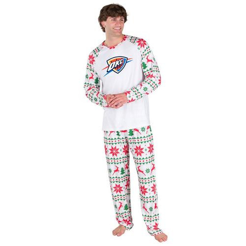 Concepts Sport Oklahoma City Thunder Tidings Knit Top & Pant Pajama Set - Primary Image
