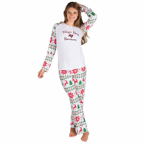 Concepts Sport Women's Tampa Bay Buccaneers Tidings Knit Top & Pant Pajama Set - Primary Image