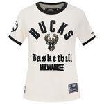 Pro Standard Women's Milwaukee Bucks Ringer T-Shirt - Thumbnail 1 of 2