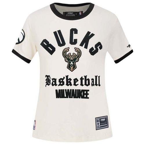 Pro Standard Women's Milwaukee Bucks Ringer T-Shirt - Primary Image