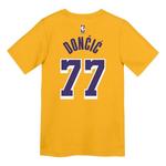 Nike Kids' Los Angeles Lakers Luka Doncic #77 Icon Edition Name & Number T-Shirt - Thumbnail 2 of 3