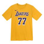 Nike Kids' Los Angeles Lakers Luka Doncic #77 Icon Edition Name & Number T-Shirt - Thumbnail 3 of 3