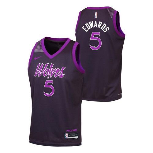 Nike Kids' Minnesota Timberwolves Anthony Edwards #5 2025 City Edition Swingman Jersey - Primary Image