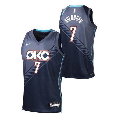Nike Kids' Oklahoma City Thunder Chet Holmgren #35 2025 City Edition Swingman Jersey - Primary Image