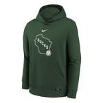 Nike Kids' Milwaukee Bucks 2025 City Edition Hoodie - Thumbnail 1 of 3