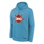Nike Kids' Oklahoma City Thunder 2025 City Edition Hoodie - Thumbnail 1 of 3