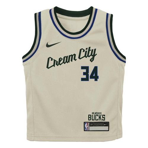 Nike Toddler Milwaukee Bucks Giannis Antetokounmpo #34 2025 City Edition Swingman Jersey - Primary Image