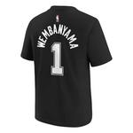 Nike Kids' San Antonio Spurs Victor Wembanyama #1 2025 City Edition Name & Number T-Shirt - Thumbnail 2 of 3