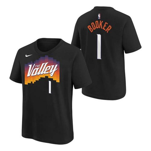 Nike Kids' Phoenix Suns Devin Booker #1 2025 City Edition Name & Number T-Shirt - Primary Image