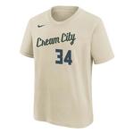 Nike Kids' Milwaukee Bucks Giannis Antetokounmpo #34 2025 City Edition Name & Number T-Shirt - Thumbnail 3 of 3