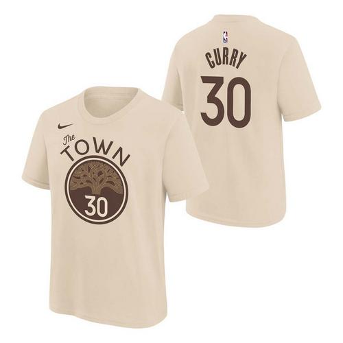 Nike Kids' Golden State Warriors Steph Curry #30 2025 City Edition Name & Number T-Shirt - Primary Image