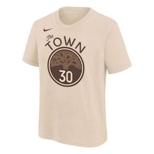 Nike Kids' Golden State Warriors Steph Curry #30 2025 City Edition Name & Number T-Shirt - Primary Image