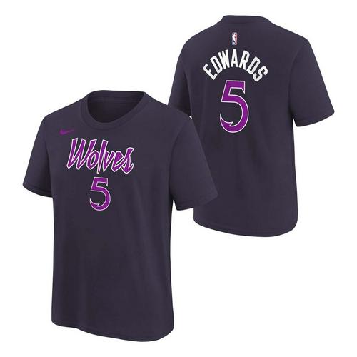 Nike Kids' Minnesota Timberwolves Anthony Edwards #5 2025 City Edition Name & Number T-Shirt - Primary Image