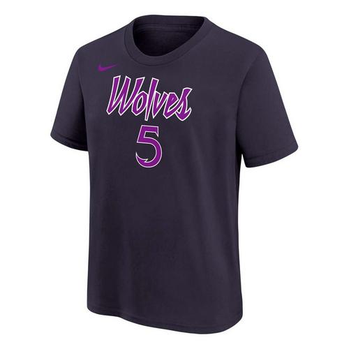 Nike Kids' Minnesota Timberwolves Anthony Edwards #5 2025 City Edition Name & Number T-Shirt - Primary Image