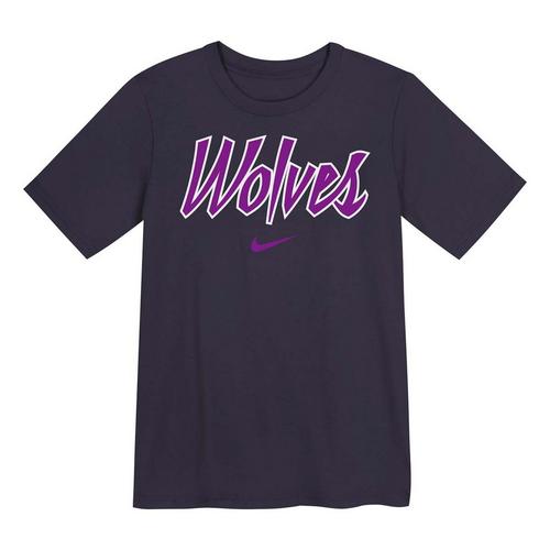 Nike Kids' Minnesota Timberwolves 2025 City Edition Essential Logo T-Shirt - Primary Image