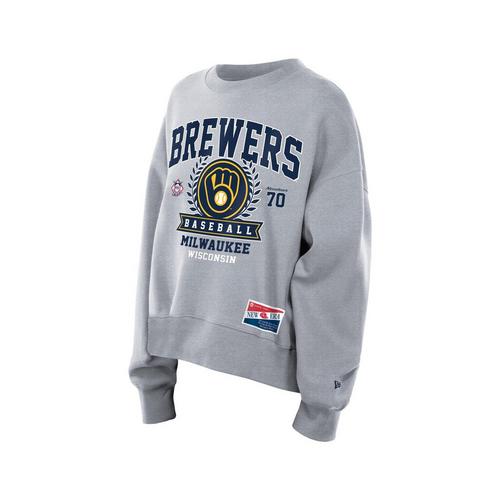 New Era Women's Milwaukee Brewers Throwback Crew - Primary Image