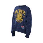New Era Women's Milwaukee Brewers Throwback Crew - Thumbnail 1 of 2