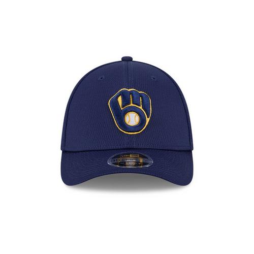 New Era Milwaukee Brewers 39THIRTY M-Crown Dashed Fitted Hat - Primary Image