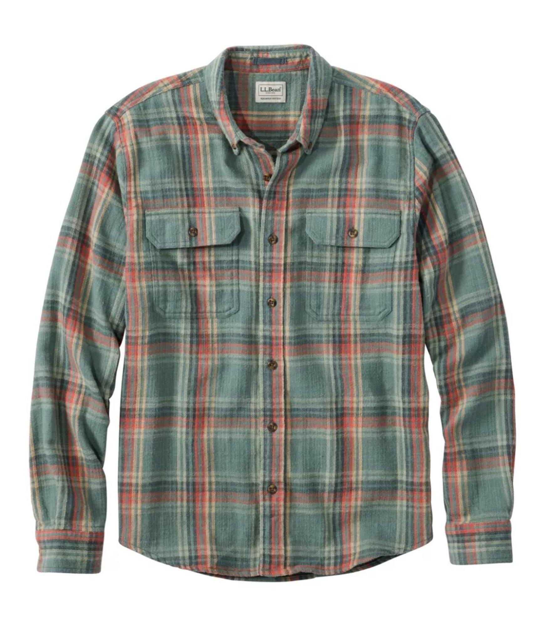 Men's L.L.Bean 1912 Field Slightly Fitted Untucked Fit Long Sleeve Flannel
